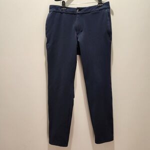 Lululemon Mens ABC Classic Pants Slim LM5346S Size 34 Navy Blue